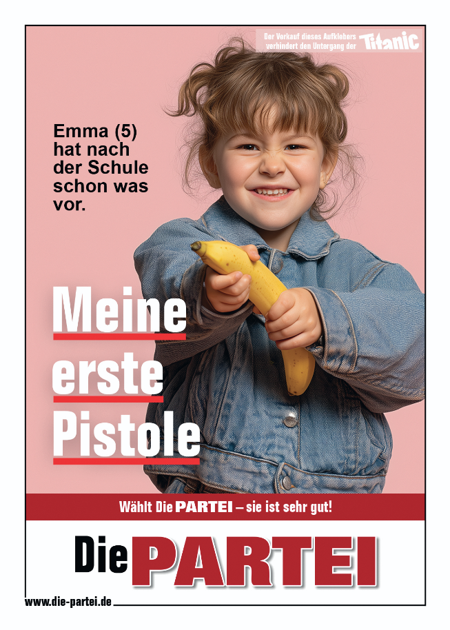 Meine erste Pistole - Der SOS-TITANIC Sticker