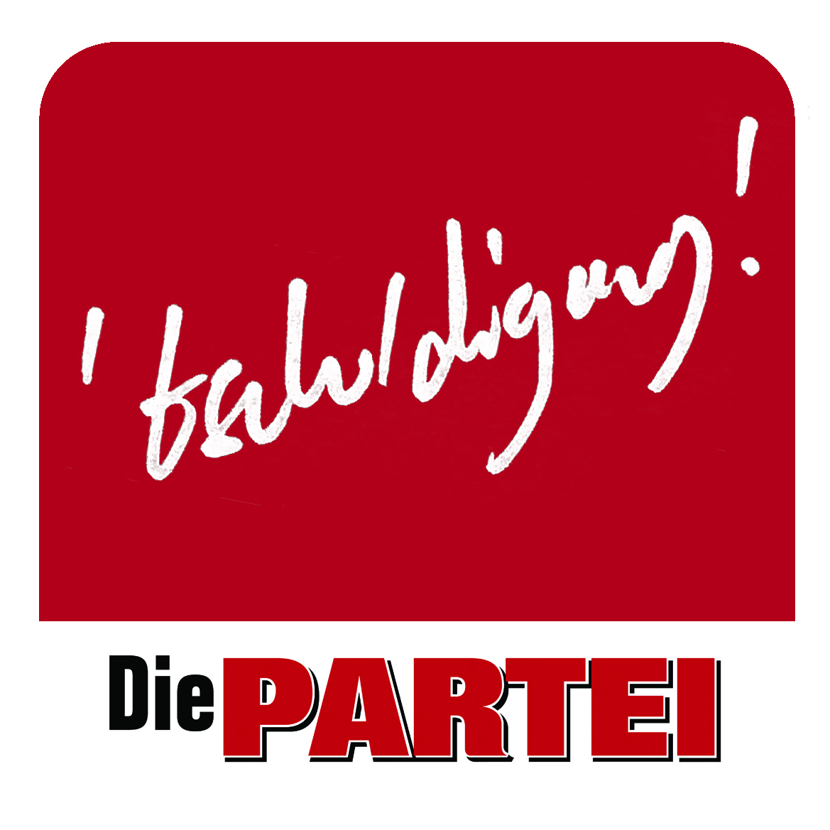 Bierdeckel 'tschuldigung