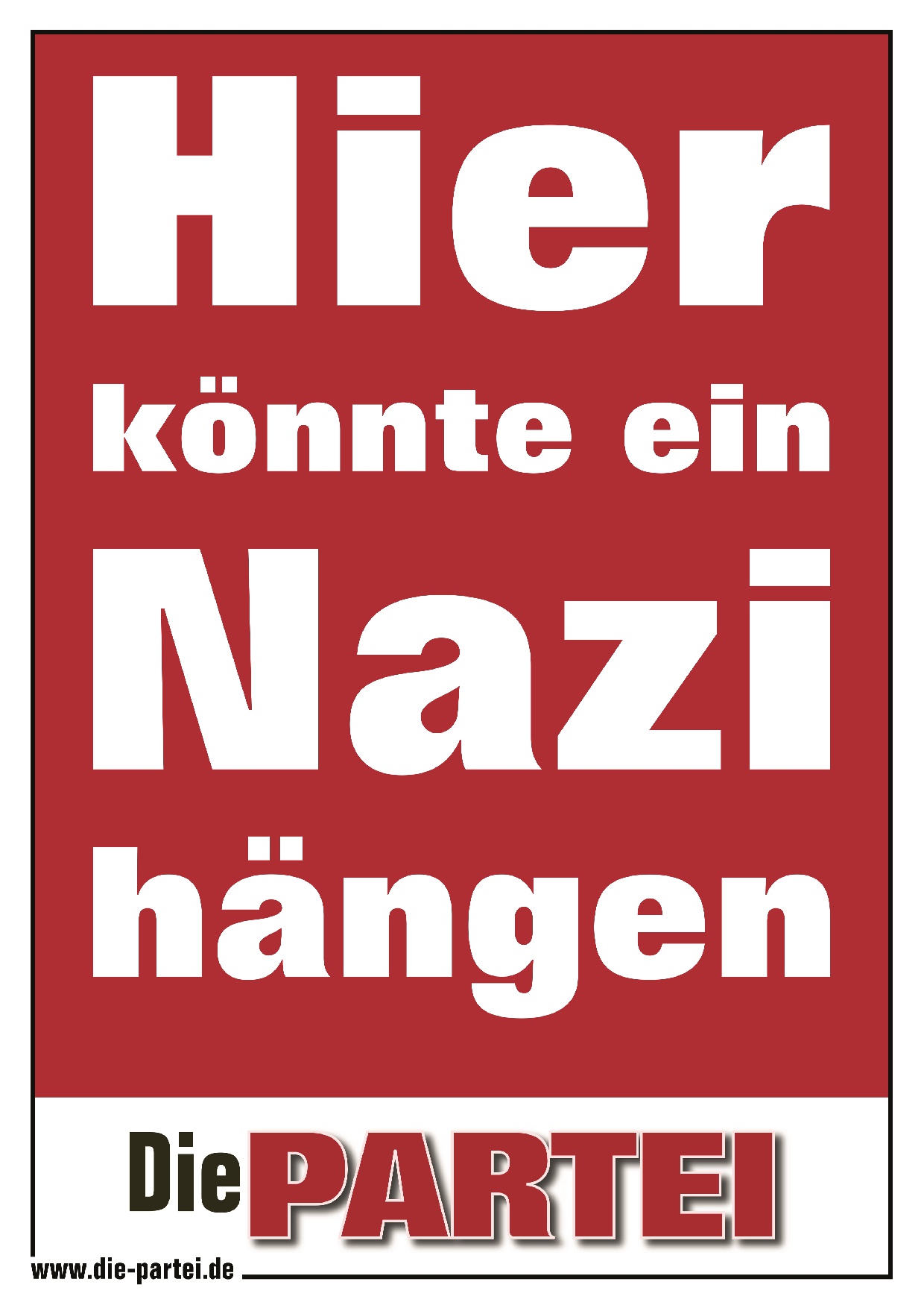 Hier könnte ein Nazi hängen