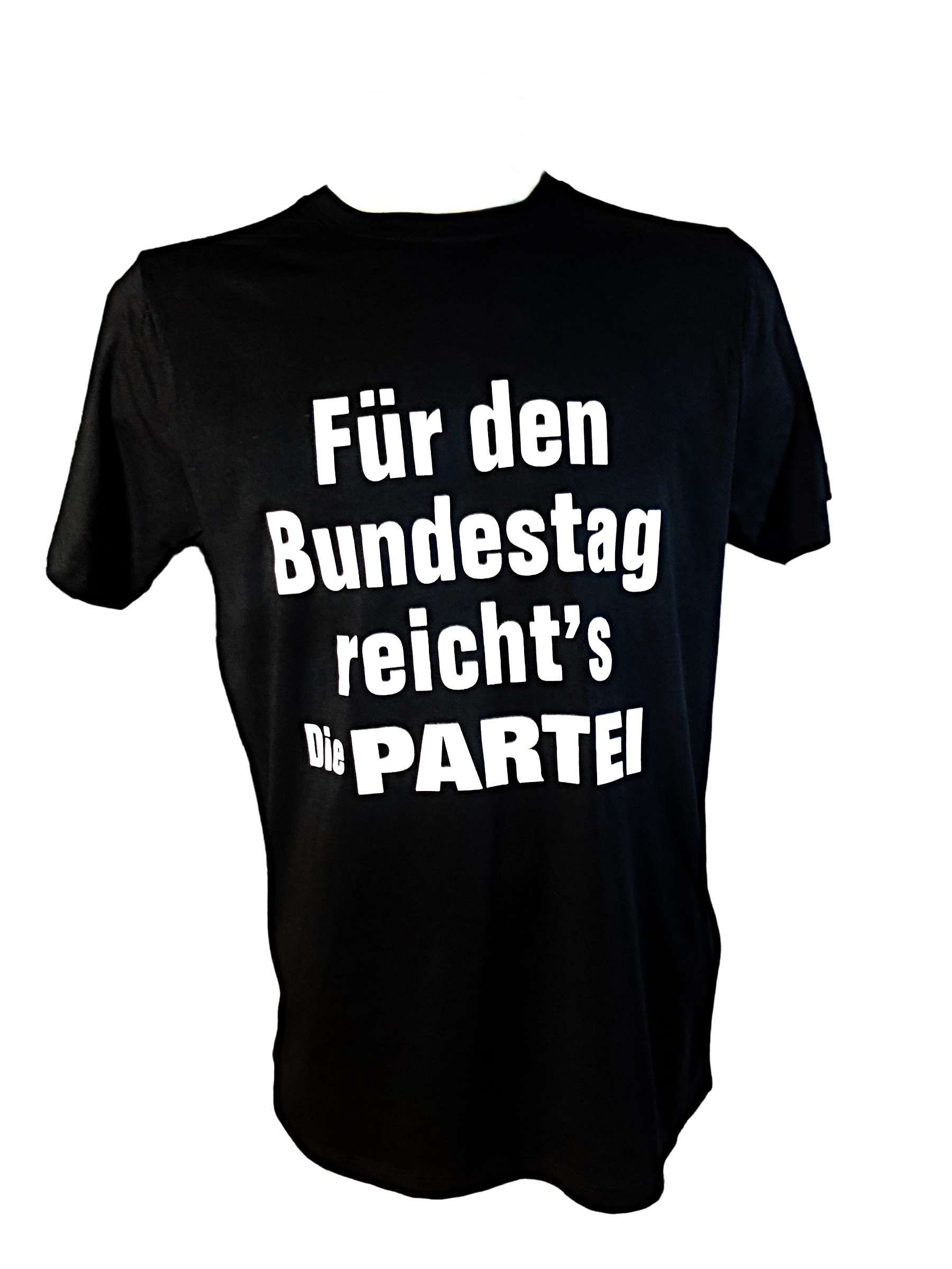 PARTEI-Shirt zum P-Day: "Für den Bundestag reicht's"