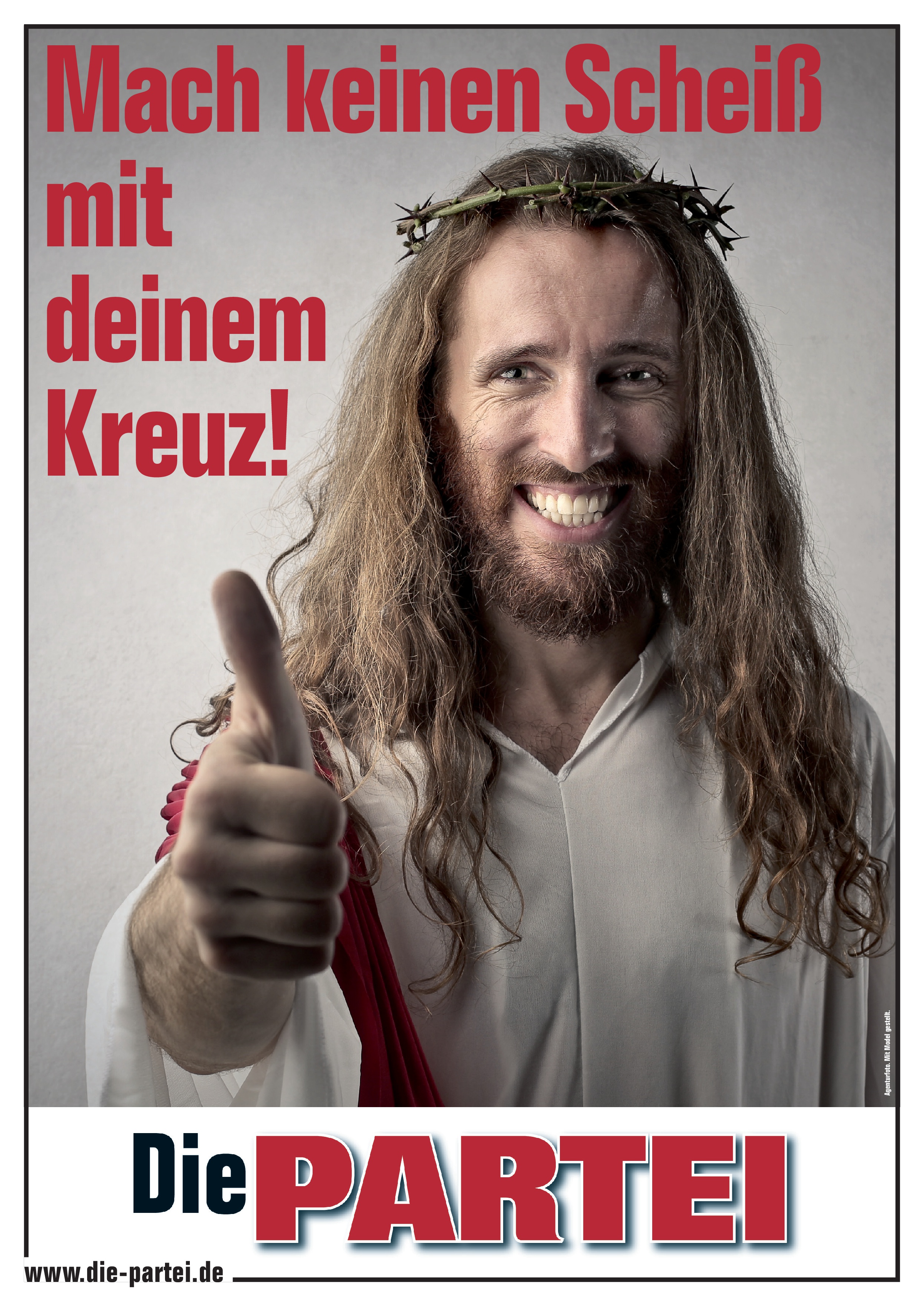 DIN A2 Plakat: Mach keinen Scheiß mit deinem Kreuz!