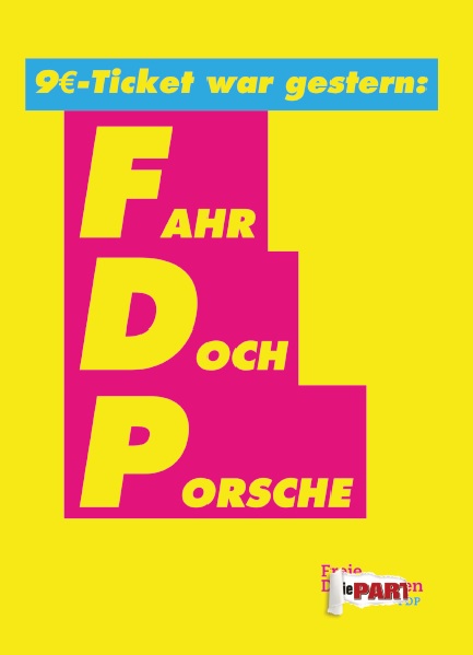 50x Fahr Doch Porsche (Aufkleber)