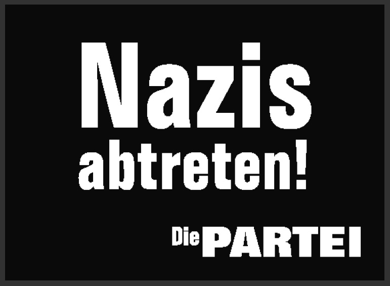 Fußmatte "Nazis abtreten!"