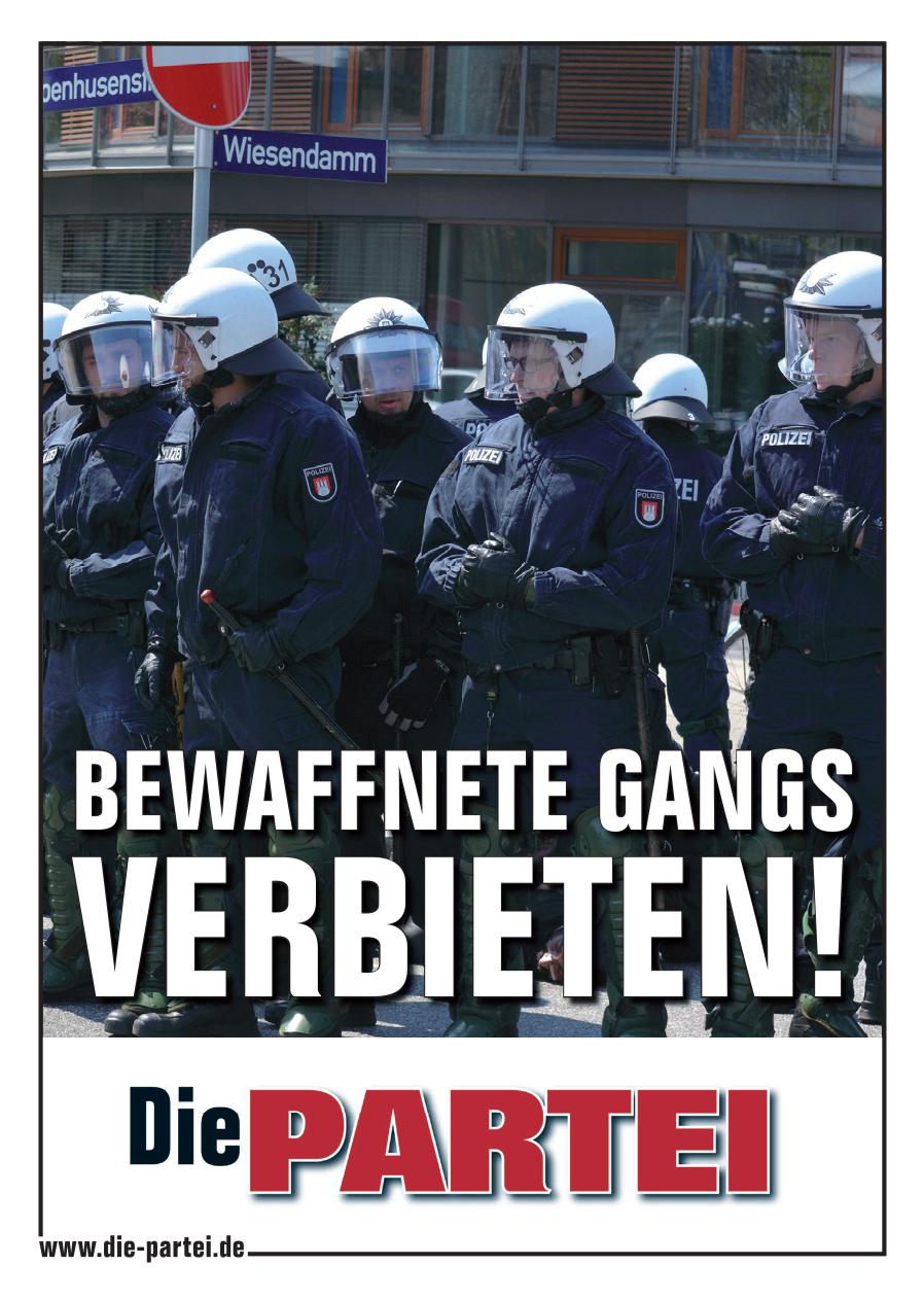 50x Bewaffnete Gangs verbieten