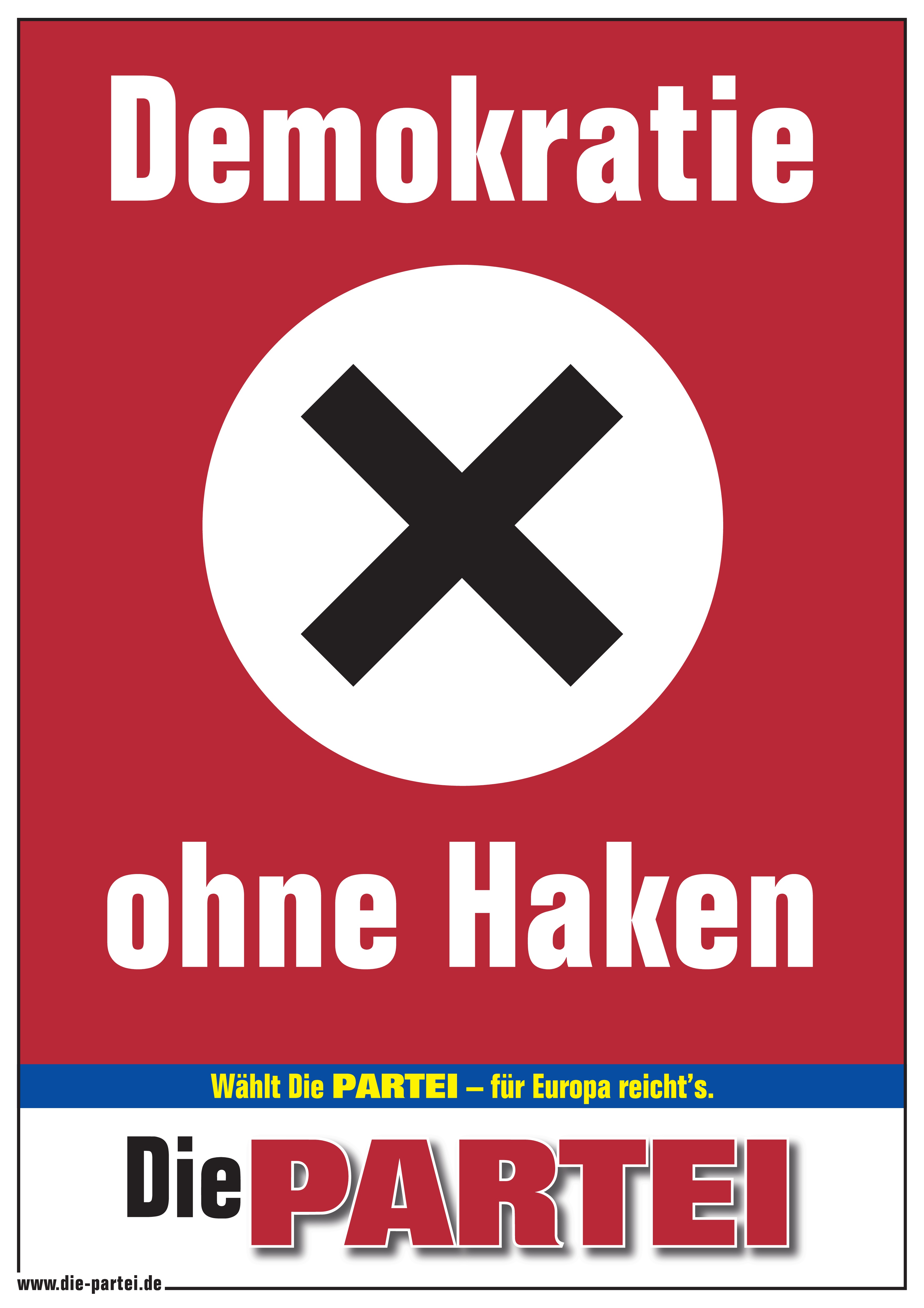 Poster A1 Demokratie ohne Haken