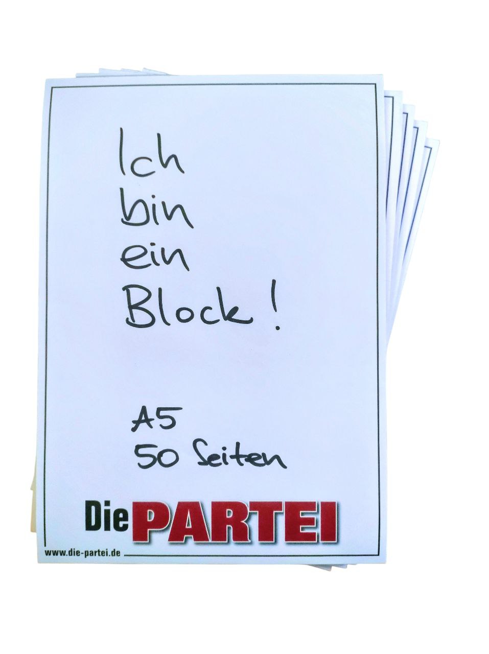 Die PARTEI Block, 50 Blatt, DIN A5
