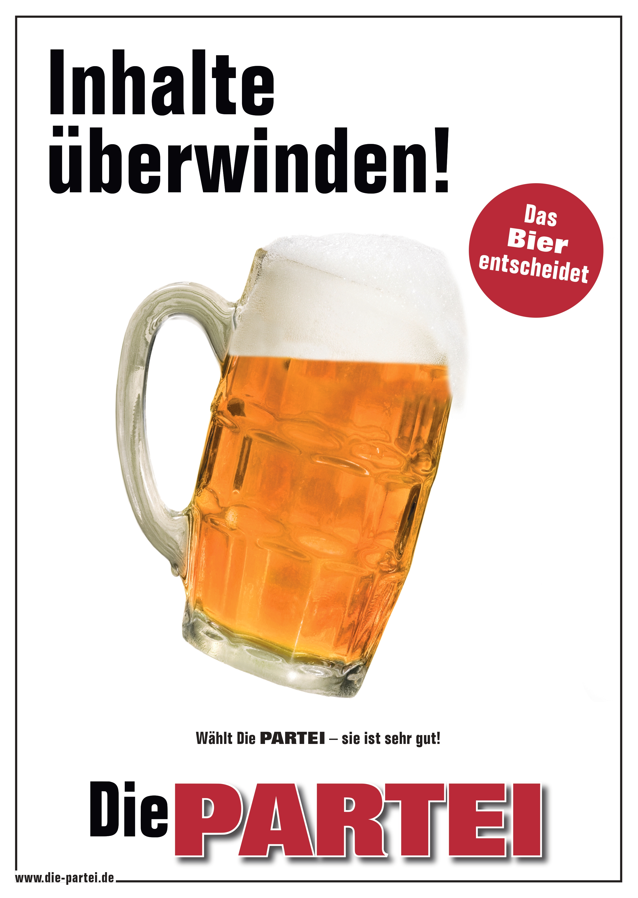 Inhalte überwinden - Das Bier entscheidet